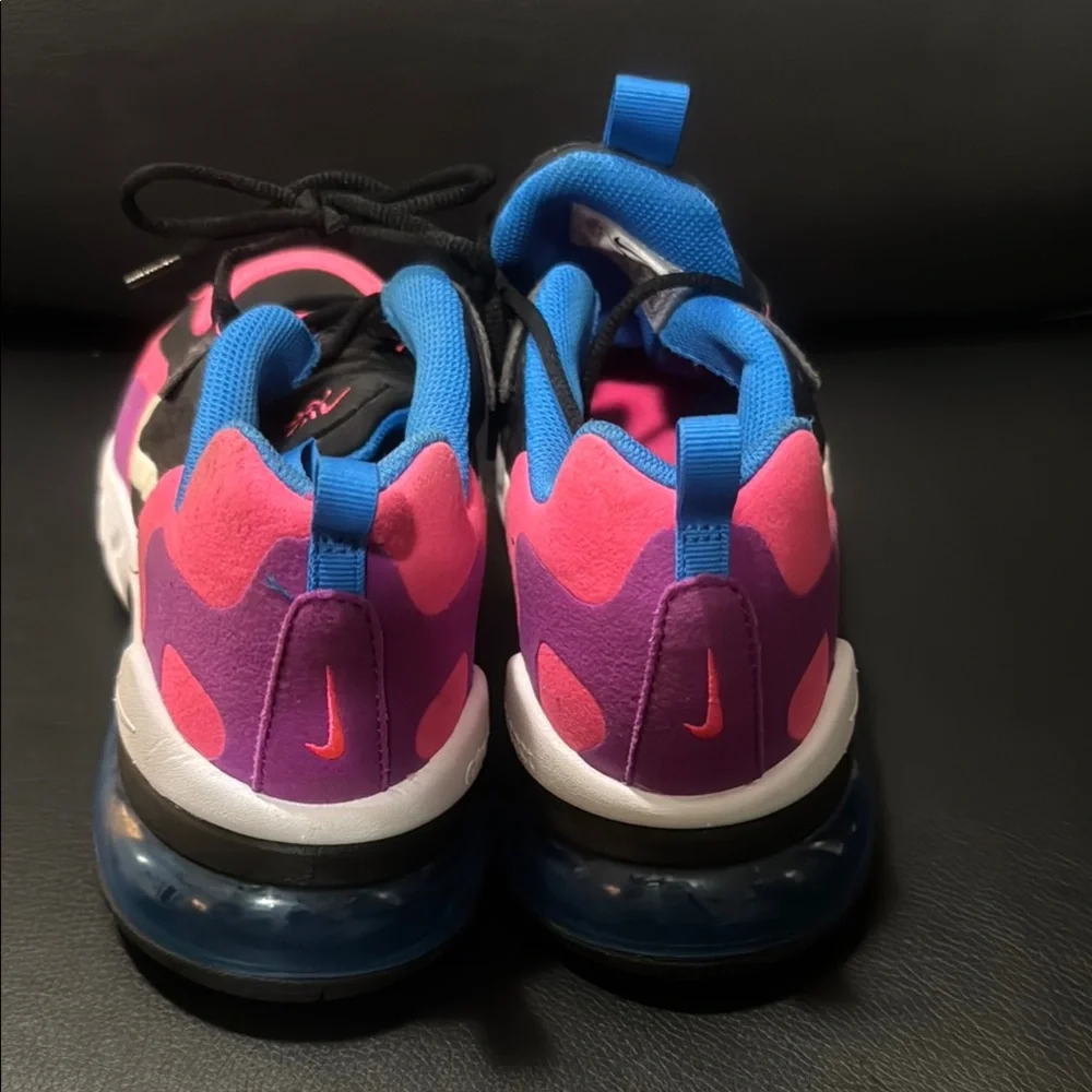 Nike Air Max 270 React -‎ Black, Pink, and Blue